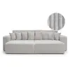 LOUNGITUDE Canapé droit 4 places JADE double méridienne et assise prof...
