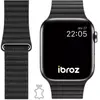 Bracelet IBROZ Apple Watch Cuir Loop 42/44/45mm noir