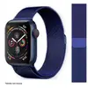 Ibroz bracelet apple watch 44mm en maille bleu