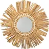 Miroir - Agadir - 40 cm - Métal - Feuilles de Palme - Ethnique