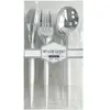 Boite ménagère GOURMET - 24 couverts - plastique design - blanc/Argent