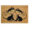IDMAT Tapis coco naturel chats 40x60cm