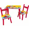 Fun House T'CHOUPI Table rectangulaire 41,5x61x42 cm + 2 chaises 49,5x31x31,5cm