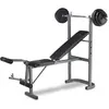 Ofitness Banc De Musculation Avec Barre + Poids 21 Kg Inclus
