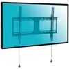 Support mural fixe - KIMEX - 37''-80'' - Système pliable - Antivol - 80 kg max