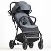 BEBE2LUXE Poussette canne Okto gris : De la naissance à 4 ans Ultra compacte