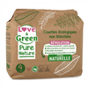 LOVE AND GREEN Couches hypoallergéniques Non blanchies Pure Nature - C...