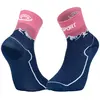 BV Sport Socquette Double Gr  Mid - Polyamide  Bleu