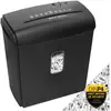 Destructeur de documents coupe croisée 8 feuilles bac 15 litres WAYTEX