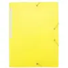 Waytex Merkloze Elastische Map A4, Polypropyleen, 3 Flappen, Geel