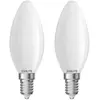 Lot de 2 Ampoules Filament led Flamme Opaque, culot E14, 470 Lumens, é...