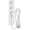 Multiprise Connectée 3 Prises + 2 Ports Usb Kozii