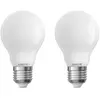 Xanlite - Lot de 2 ampoules Filament LED A60 Opaque, culot E27, 806 Lu...