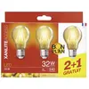 Lot de 3 Ampoules à filament led A60, culot E27, 340 lumens, conso. 4W...