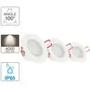XANLITE Lot de 3 spots LED intégrés - 345 lumens - Spéciale salle de bain