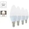 Xanlite Lot x5 Ampoules LED flamme, culot E14, 5,5W cons. (40W éq.), lumière blanc neutre