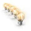 XANLITE Lot de 5 ampoules blanche chaude vintage pour guirlande de jardin
