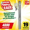 RIBILAND Pompe grande profondeur eaux claires 1100 watts