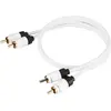 Real Cable Câble audio 2 RCA / 2 RCA Blanc - 0,50 m