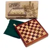 Pmwd Jeu de plateau en bois pliant - TRADITIONNEL - ECHIQUIER 25cm - Roi 44mm - Blanc et Multicolore