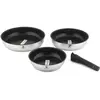 LAGUIOLE CUISSON - Set de 3 poêles inox amovible 20/24/28cm antiadhési...