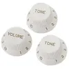 Yellow Parts EZ1215WKnob White 3-Pack potmeterknop