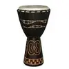 Tanga Djembé Slammer Noir 10" Sculpté