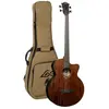 LAG Guitars SAUVAGE-BCE elektrisch-akoestische basgitaar met gigbag