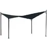 Tonnelle papillon Gris anthracite 3.5x3.5 m