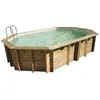 Ubbink Piscine bois Océa 6,10 x 4,00 x 1,30 m - Liner beige