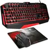 clavier et souris Spirit of Gamer SOG-3IN1-ES Noir Rouge AZERTY