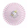 Assiette carton SCRAPCOOKING x8 Licorne 23cm