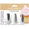 Pack de 3 douilles cupcakes Scrapcooking Inox