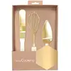 ScrapCooking - Gouden Spatel/Garde/Taartschep - Set/3
