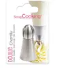 scrapcooking 1799 Douille pour Chantilly en INOX Ø2,3 x Ø3 x H6 cm