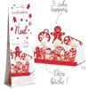 Kit de décorations - SCRAPCOOKING - Forêt enchantée - Papier - Rouge - Multicolore