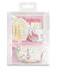 Caissettes cupcake et muffin + Cake Toppers Licorne 24 pièces