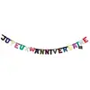 PARTY PRO Guirlande joyeux anniversaire Metal 2m