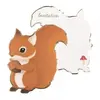 PARTY PRO 8 CARTONS INVITATIONS FORÊT 14X13CM ORANGE