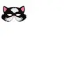 PARTYPRO - Kattenmasker voor kinderen - Maskers > Half maskers