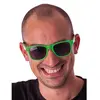PARTYPRO - Fluo groene blues zonnebril voor volwassenen