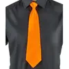 Cravate orange fluo adulte - 75936