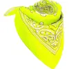PARTYPRO - Fluo gele bandana voor volwassenen
