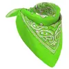 PARTYPRO - Fluo groene bandana voor volwassenen