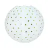 NO NAME Lanterne - Blanc - Papier - Décoration de fête - Mariage - 35cm