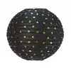 NO NAME Lanterne - NOIRE - À POIS OR - Papier - 35 CM