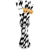 10 PAILLES RAYÉES NOIRES ET BLANCHES SWEETY HALLOWEEN