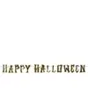 PARTYPRO - Kartonnen slinger Happy Halloween zwart en goud 2 m met let...