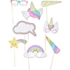 PARTYPRO - 8 baby eenhoorn photobooth accessoires