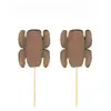 PARTYPRO - 10 houten pikhouwelen totem avonturier